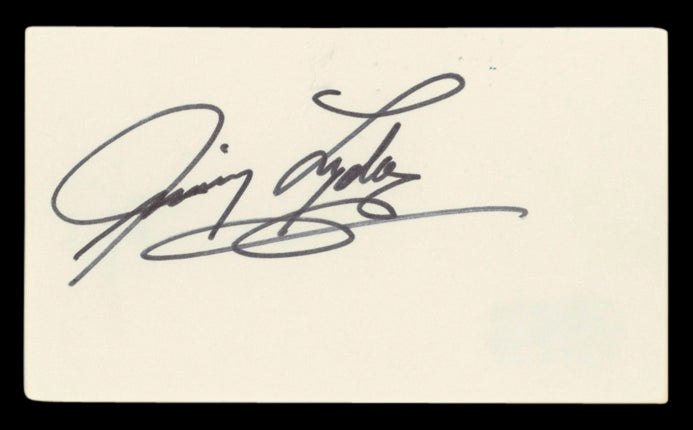 Jimmy Lydon Aldrich Family Authentic Signed 3x5 Index Card BAS #BV03169