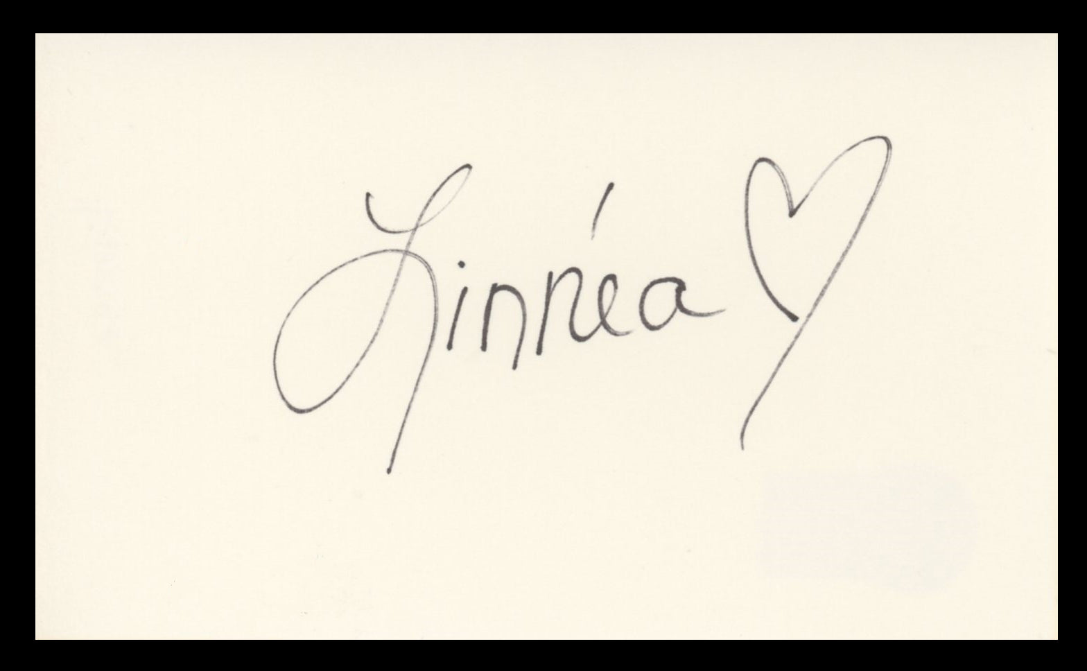 Linnea Quigley The Return of the Living Dead Signed 3x5 Index Card BAS #BV59104