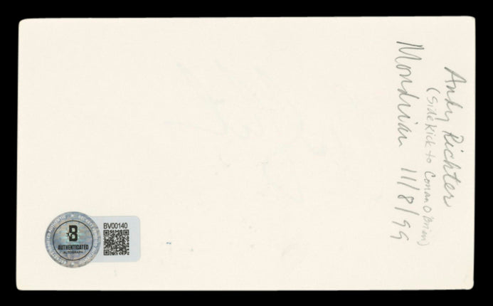 Andy Richter The Tonight Show Authentic Signed 3x5 Index Card BAS #BV00140