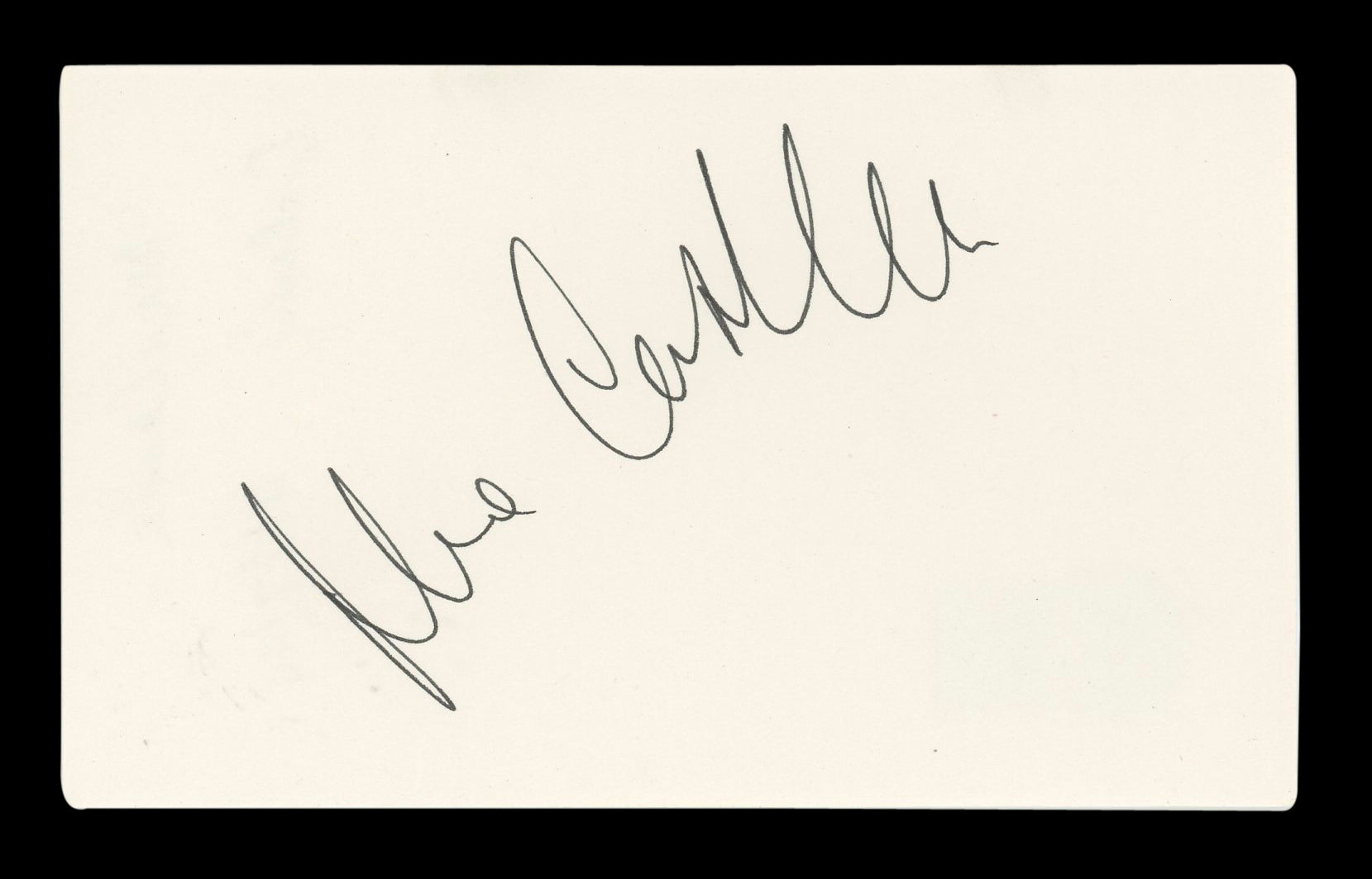 Max Casella Tulsa King Authentic Signed 3x5 Index Card Autographed BAS #AD70241