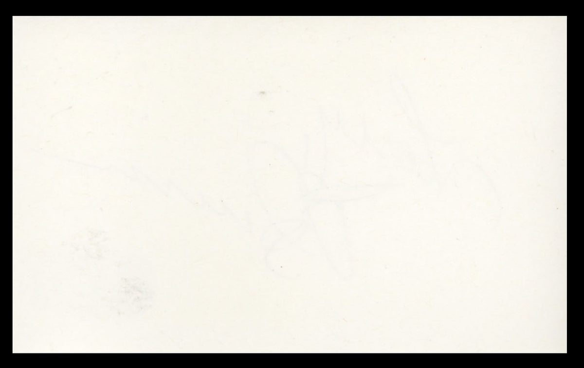 Terry O'Quinn Lost Authentic Signed 3x5 Index Card Autographed BAS #BS29433