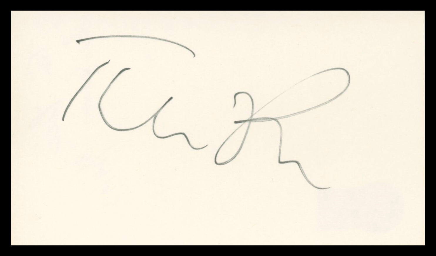 Tim Rice Aladdin Authentic Signed 3x5 Index Card Autographed BAS #BV02131