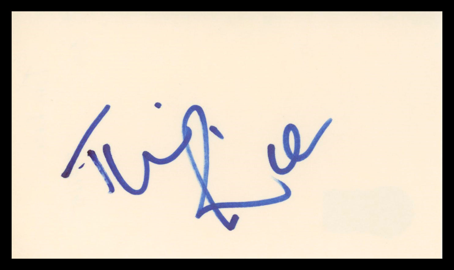 Tim Rice Aladdin Authentic Signed 3x5 Index Card Autographed BAS #BV03152