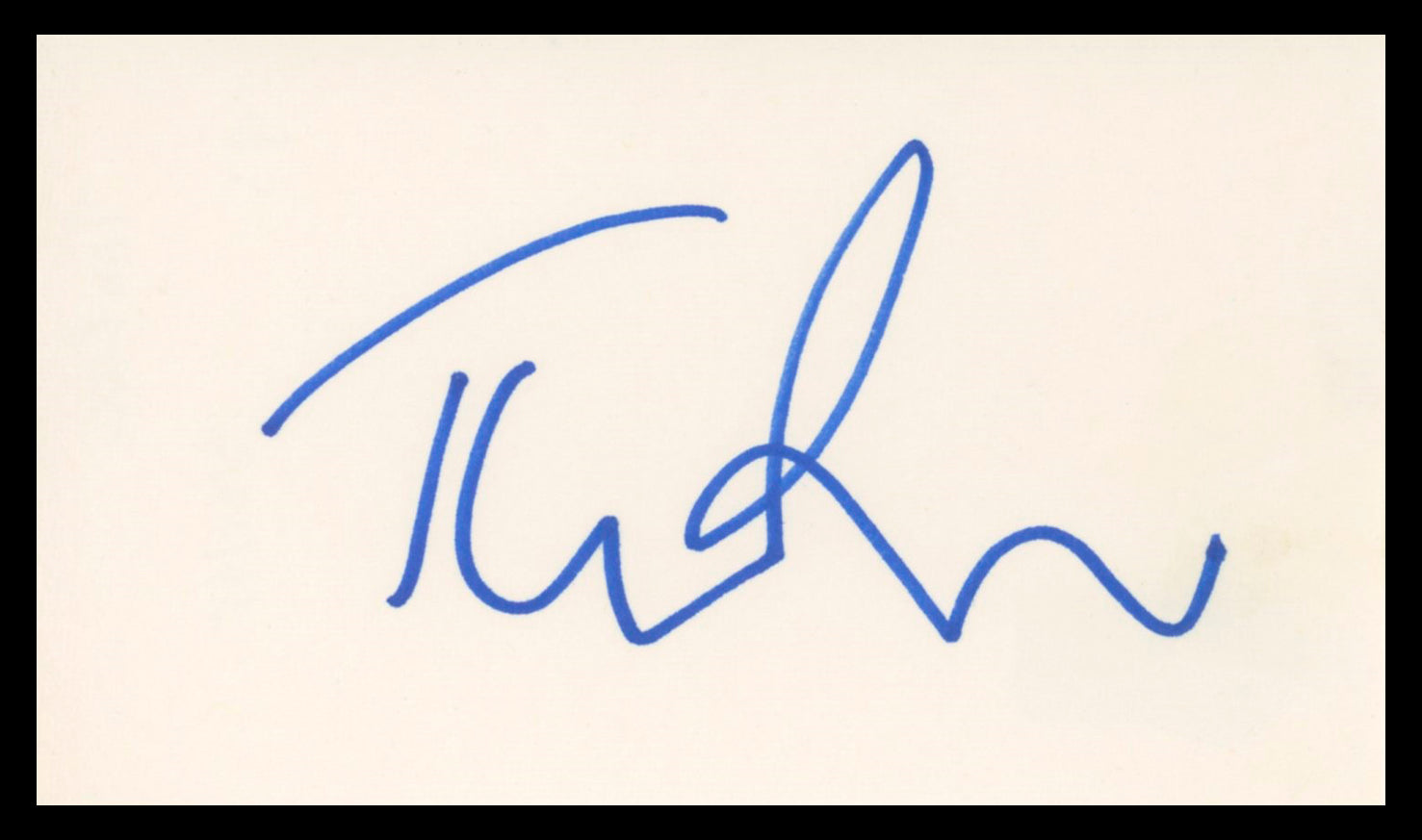 Tim Rice Aladdin Authentic Signed 3x5 Index Card Autographed BAS #BV02149