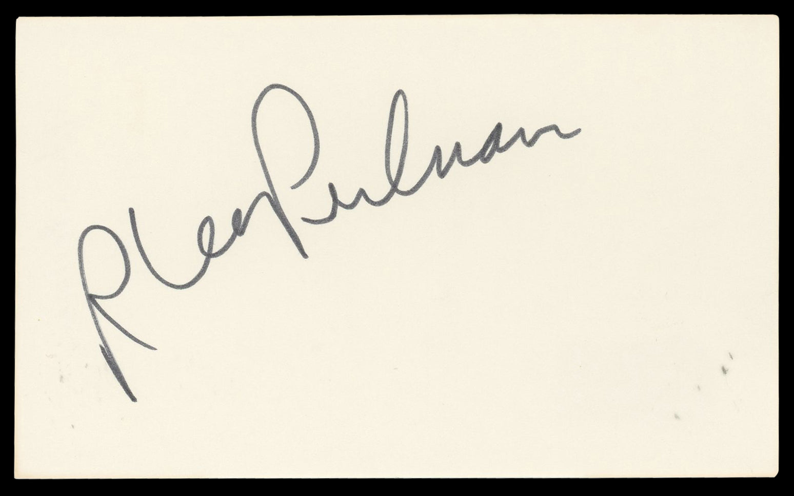 Rhea Perlman Cheers Authentic Signed 3x5 Index Card Autographed BAS #BN06521