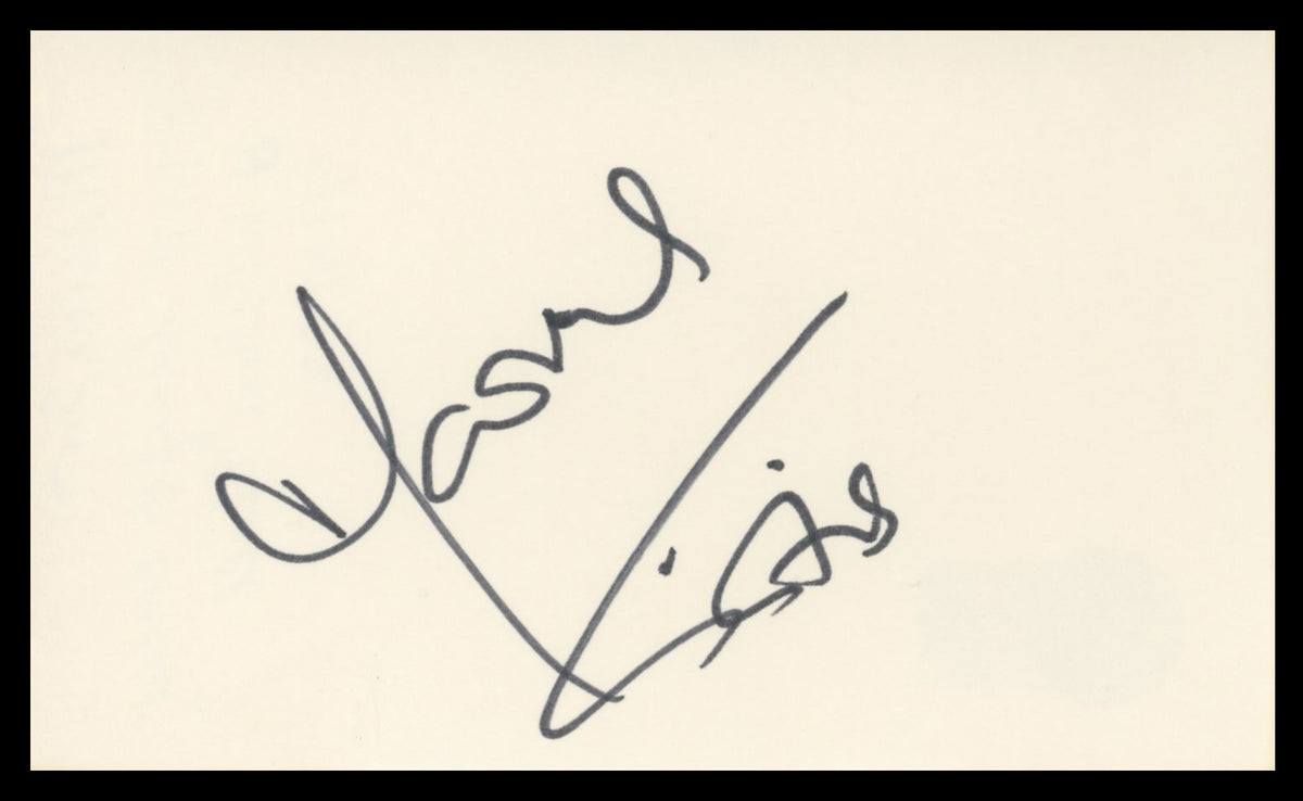 Marina Sirtis Star Trek: The Next Generation Signed 3x5 Index Card BAS #BV59113