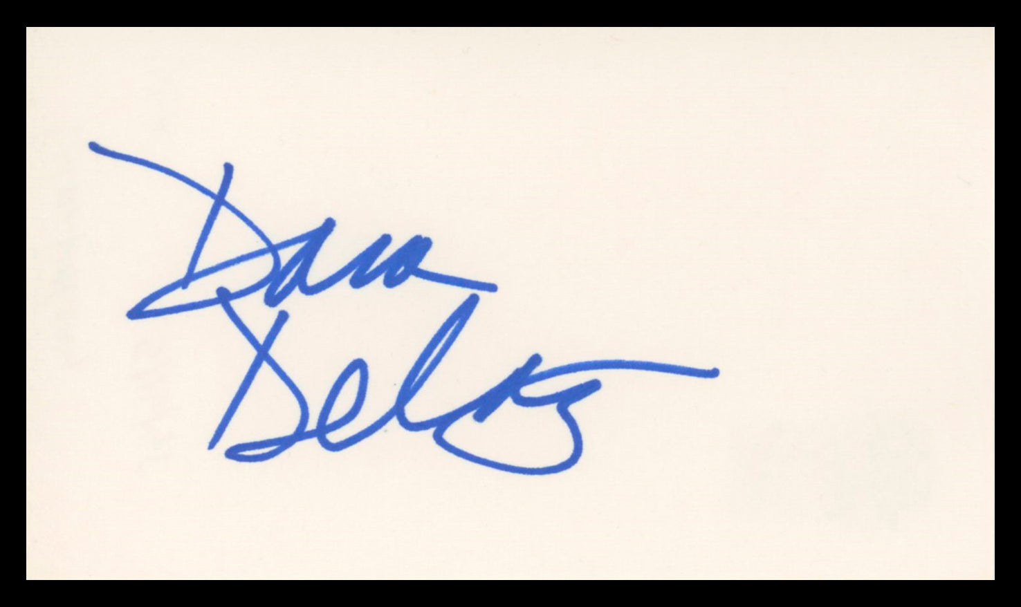 Dana Delany Tulsa King Authentic Signed 3x5 Index Card Autographed BAS #BV03155