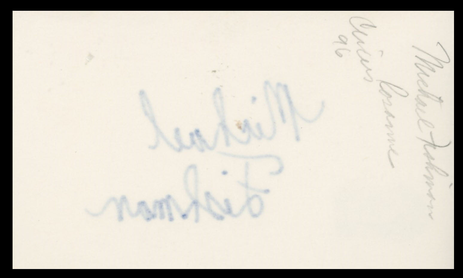 Michael Fishman Roseanne Authentic Signed 3x5 Index Card BAS #BS29317