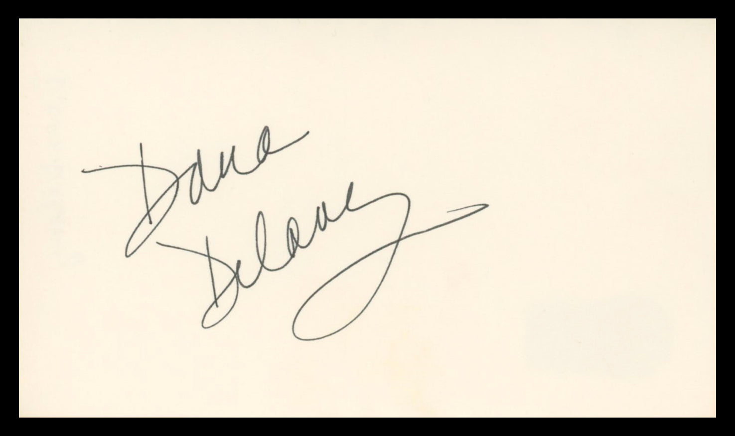 Dana Delany Tulsa King Authentic Signed 3x5 Index Card Autographed BAS #BV02113