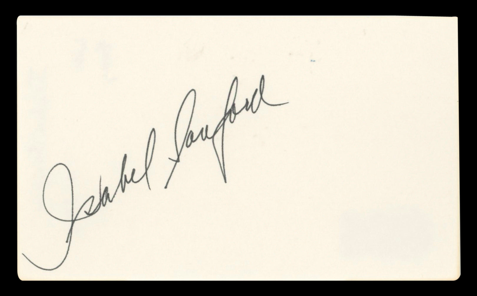 Isabel Sanford All In The Family Authentic Signed 3x5 Index Card BAS #BV00126