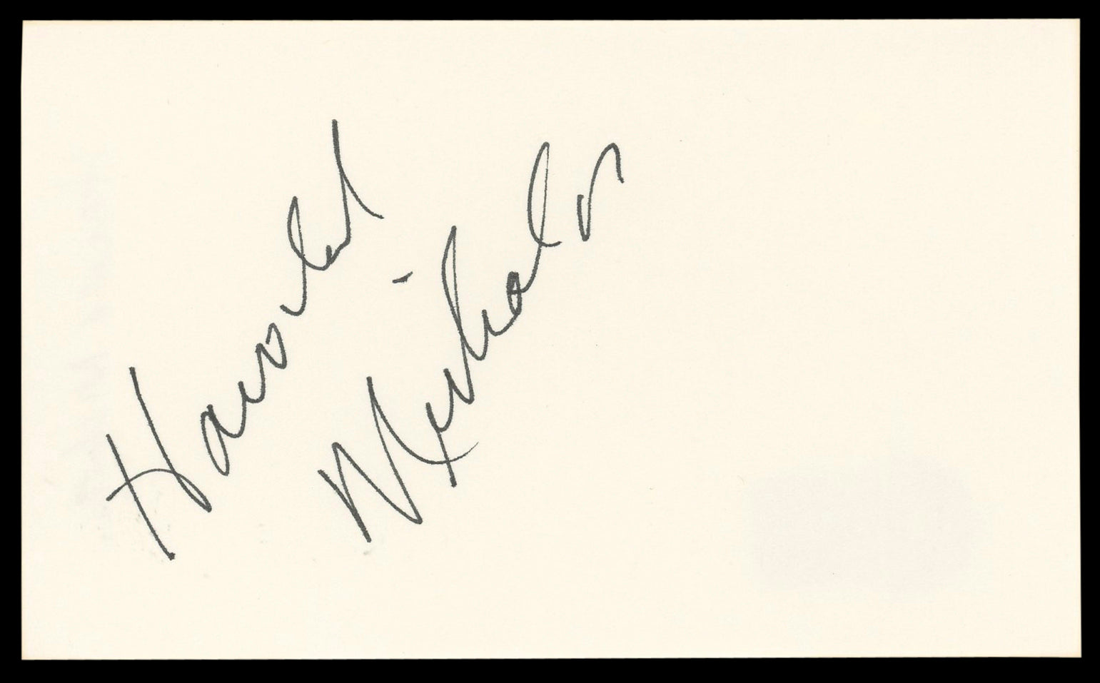 Harold Nicholas Down Argentine Way Authentic Signed 3x5 Index Card BAS #BL98892