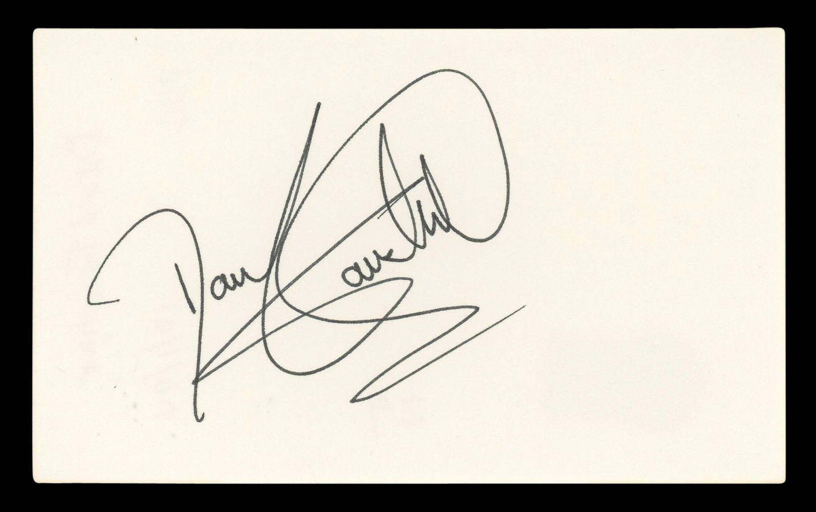 David Faustino Married With Children Signed 3x5 Index Card BAS #BL96658
