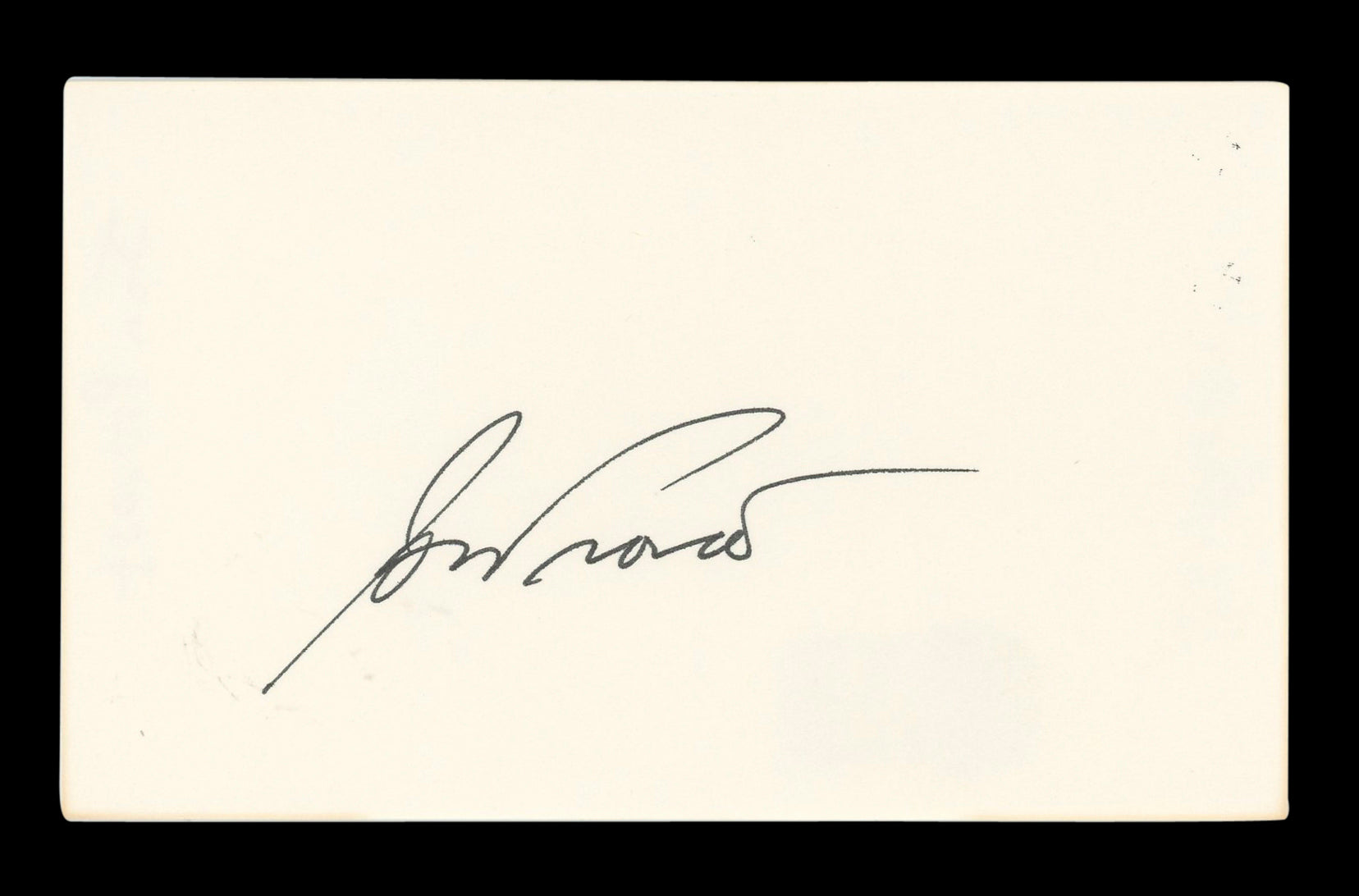 Jon Provost Lassie Authentic Signed 3x5 Index Card Autographed BAS #AD70227
