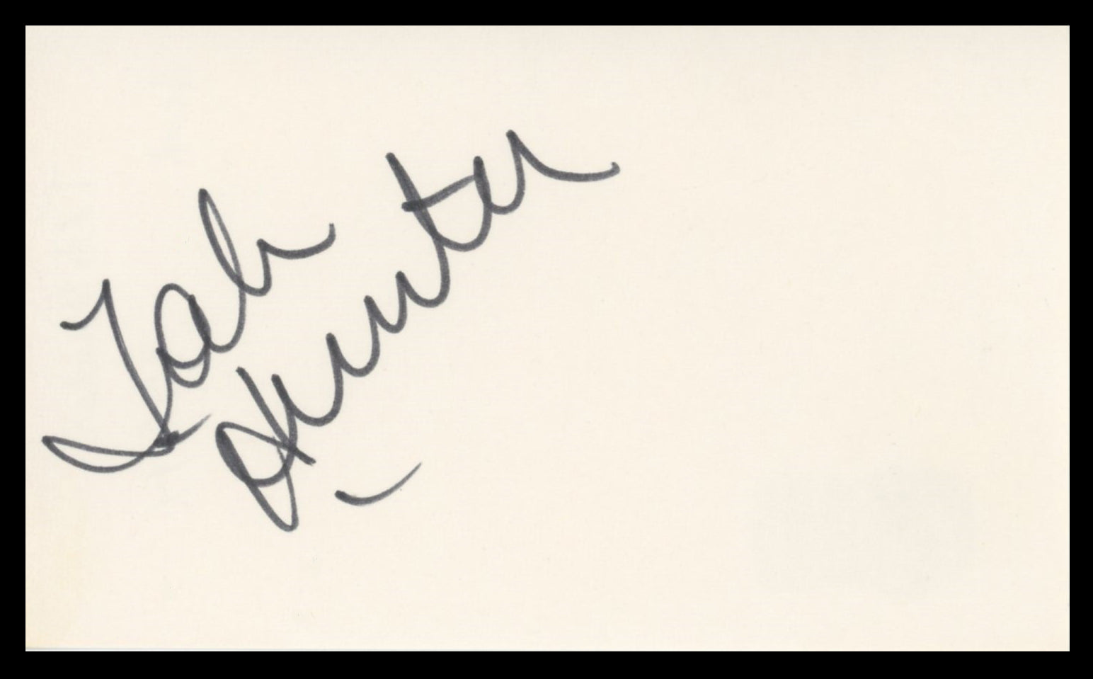 Tab Hunter Damn Yankees Authentic Signed 3x5 Index Card Autographed BAS #BV59121