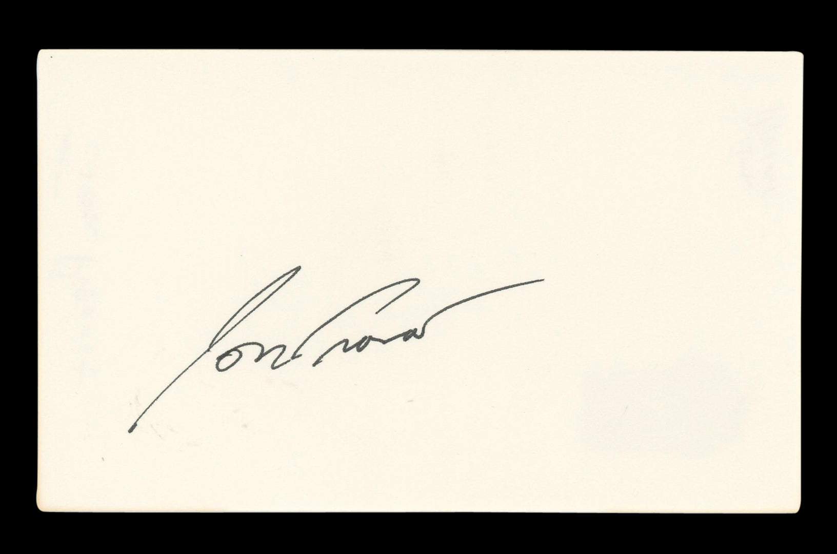 Jon Provost Lassie Authentic Signed 3x5 Index Card Autographed BAS #AD70226