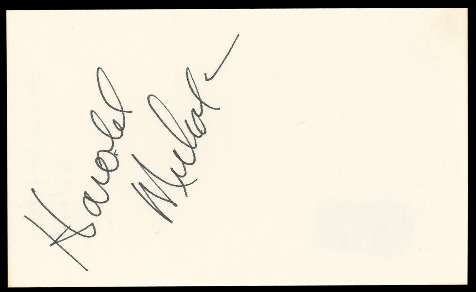 Harold Nicholas Down Argentine Way Authentic Signed 3x5 Index Card BAS #BL98889