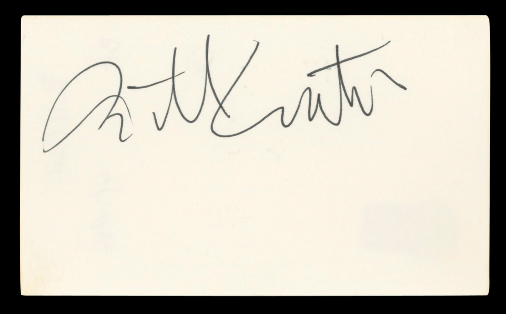 Bill Conti Rocky Authentic Signed 3x5 Index Card Autographed BAS #BV00117