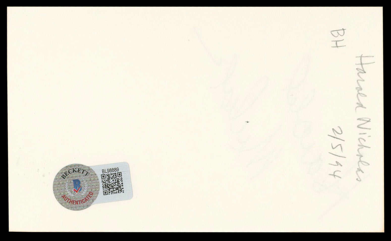 Harold Nicholas Down Argentine Way Authentic Signed 3x5 Index Card BAS #BL98889