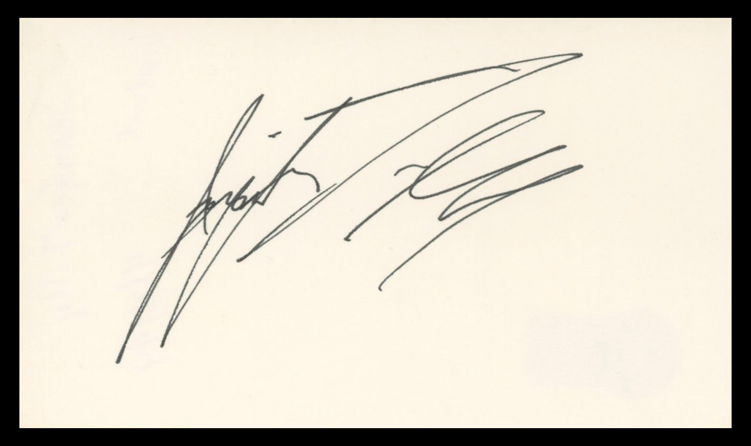 Jennifer Tilly Bride of Chucky Authentic Signed 3x5 Index Card BAS #BV04135