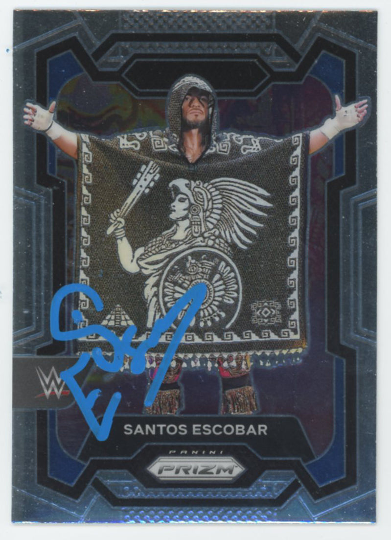 Santos Escobar WWE Authentic Signed 2024 Panini Prizm #113 Card BAS #BS86813