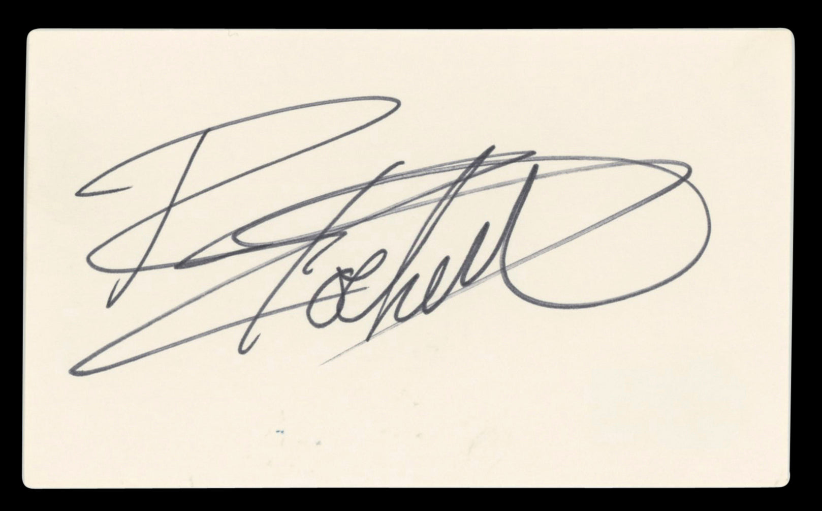 Rikki Rockett Poison Authentic Signed 3x5 Index Card Autographed BAS #BV00109