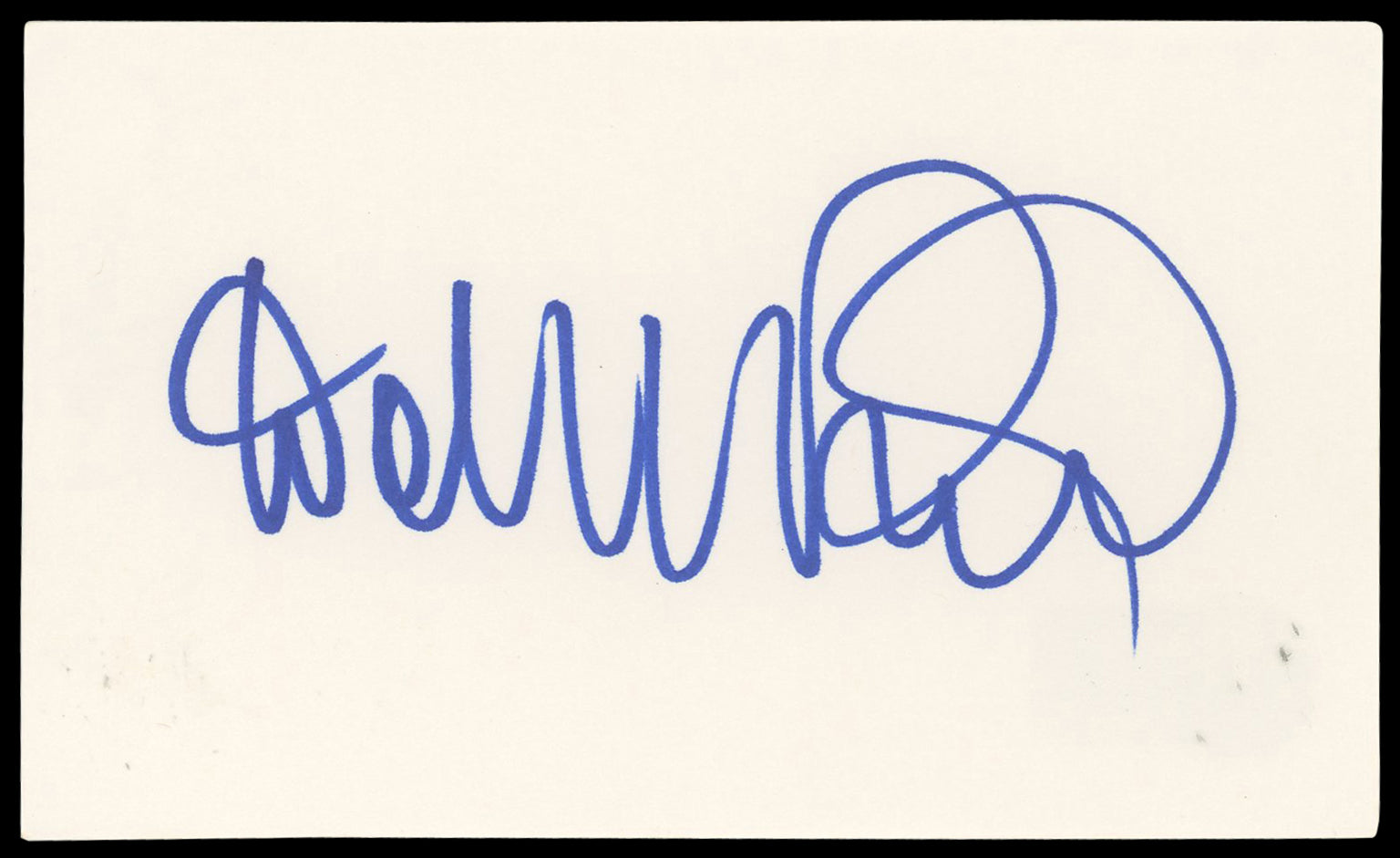 Wolfgang Puck Authentic Signed 3x5 Index Card Autographed BAS #BN06538