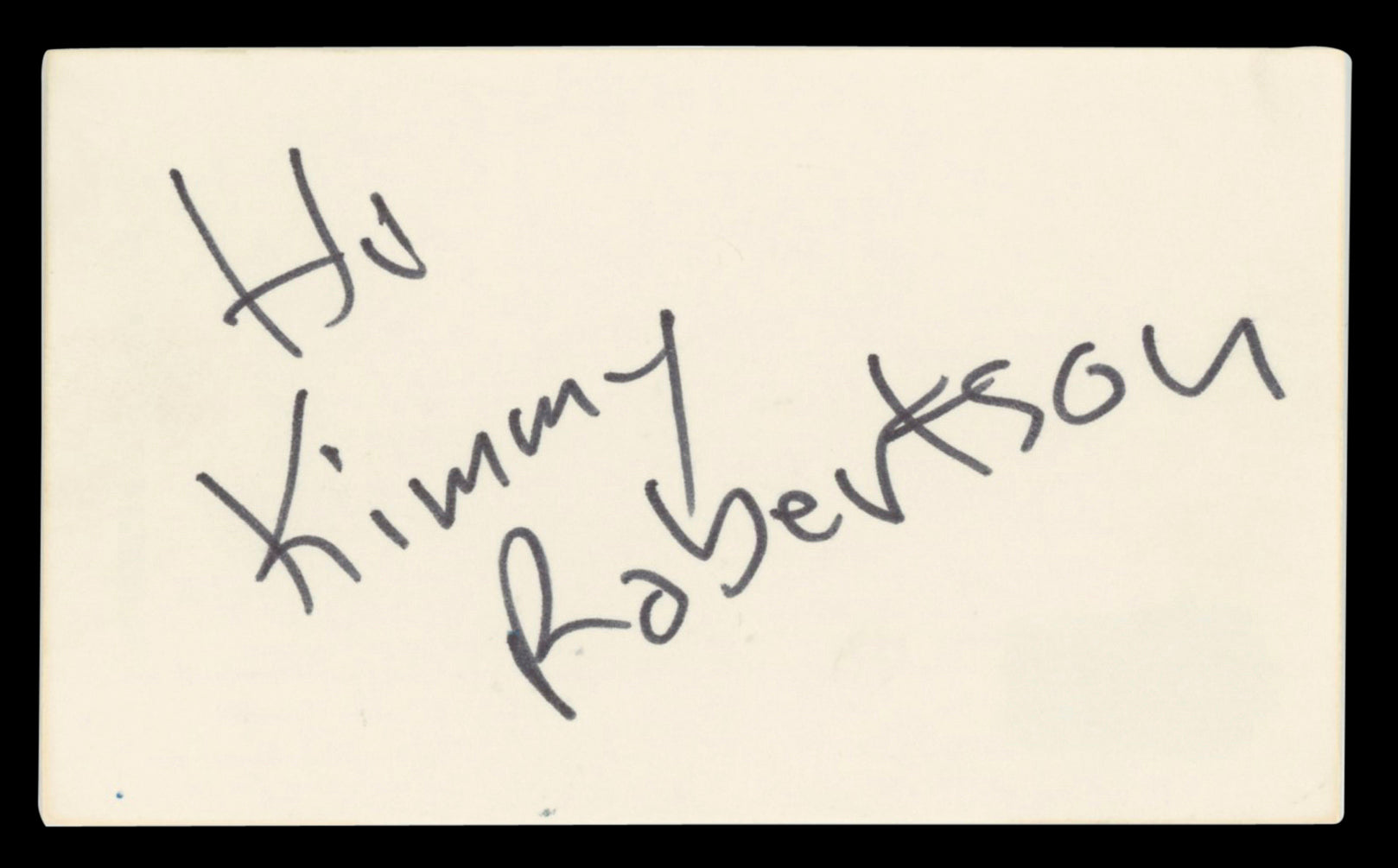 Kimmy Robertson Twin Peaks Hi Authentic Signed 3x5 Index Card BAS #BV00110