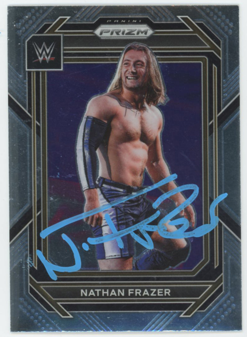 Nathan Frazer WWE Authentic Signed 2023 Panini Prizm #160 Card BAS #BS86819