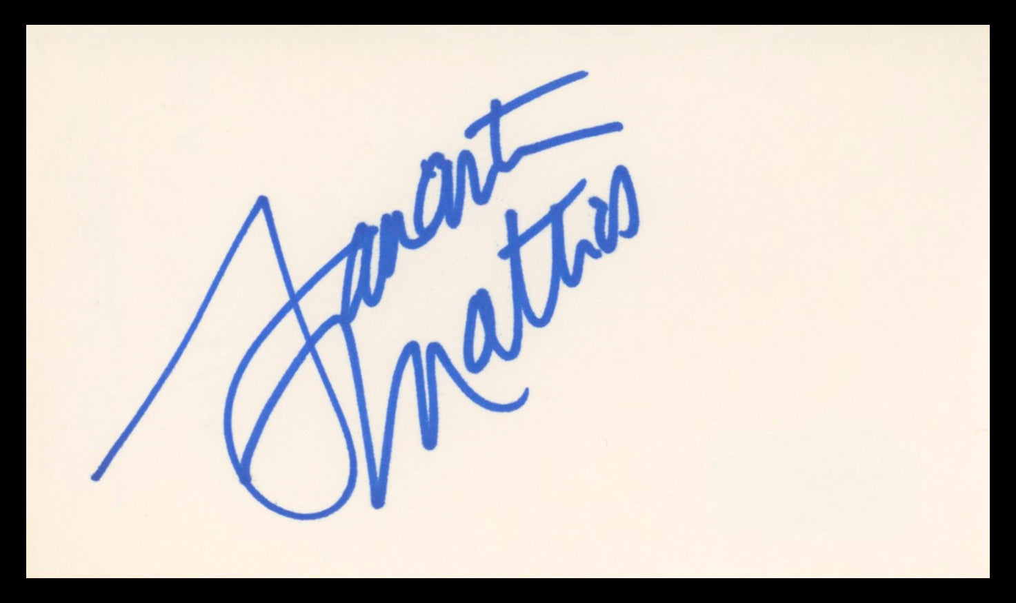 Samantha Mathis American Psycho Authentic Signed 3x5 Index Card BAS #BV3105