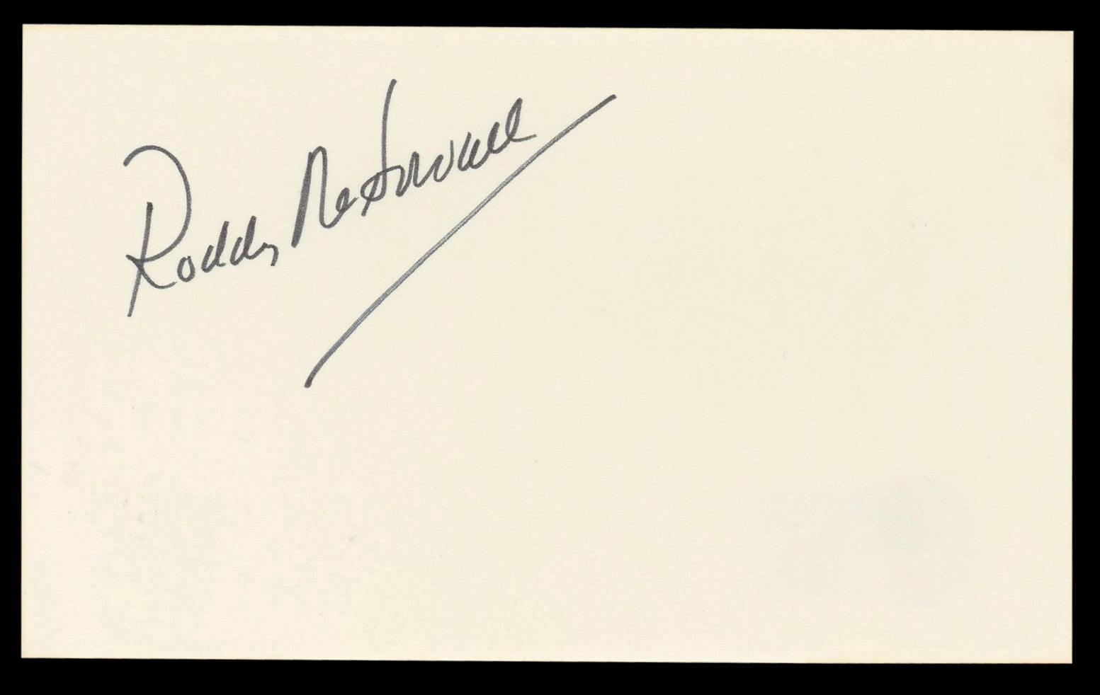 Roddy McDowall Planet Of The Apes Authentic Signed 3x5 Index Card BAS #BL98880