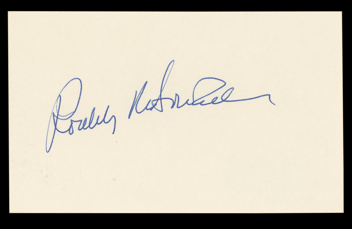 Roddy McDowall Planet Of The Apes Authentic Signed 3x5 Index Card BAS #BL98879