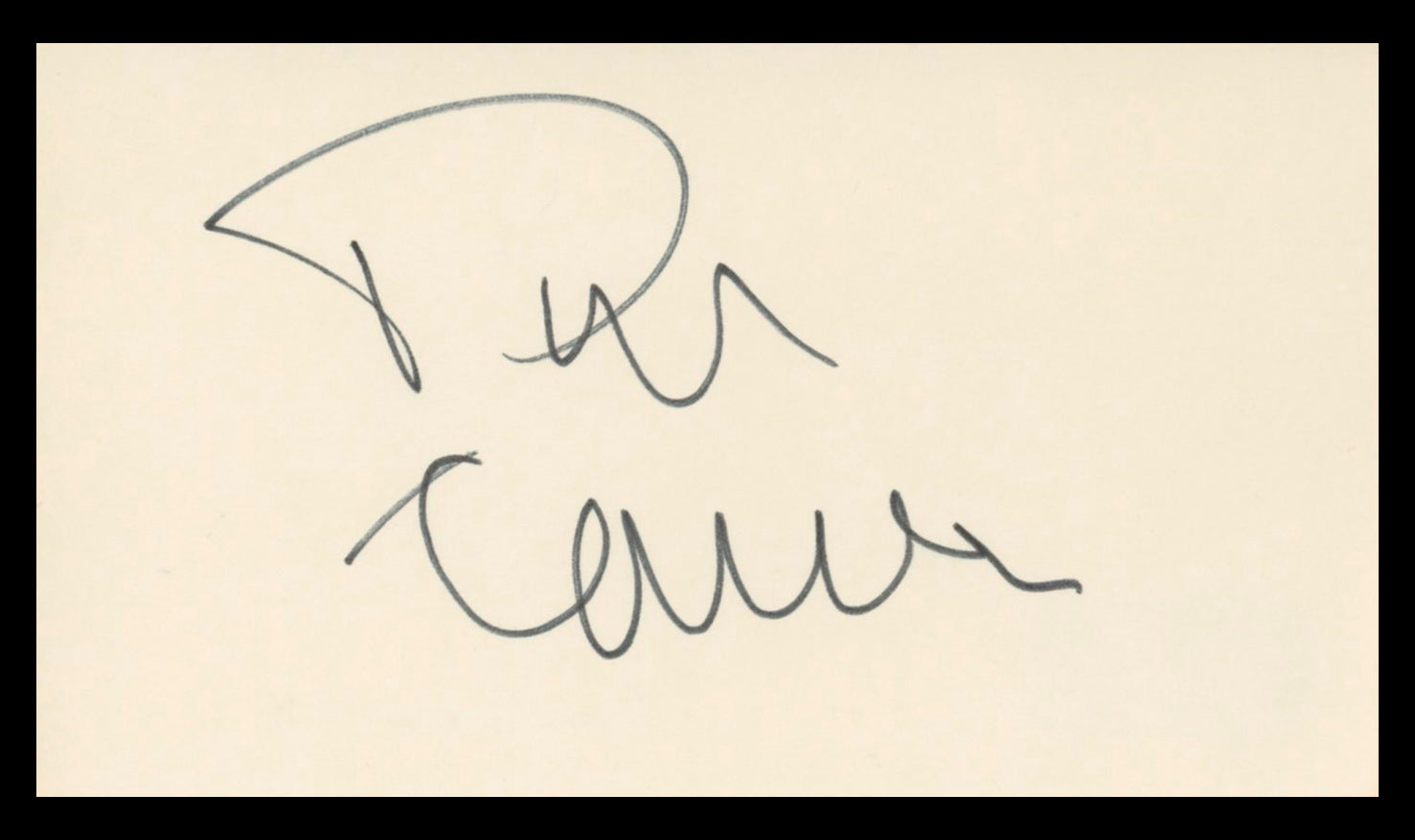 Tim Conway The Carol Burnett Show Authentic Signed 3x5 Index Card BAS #BV03273