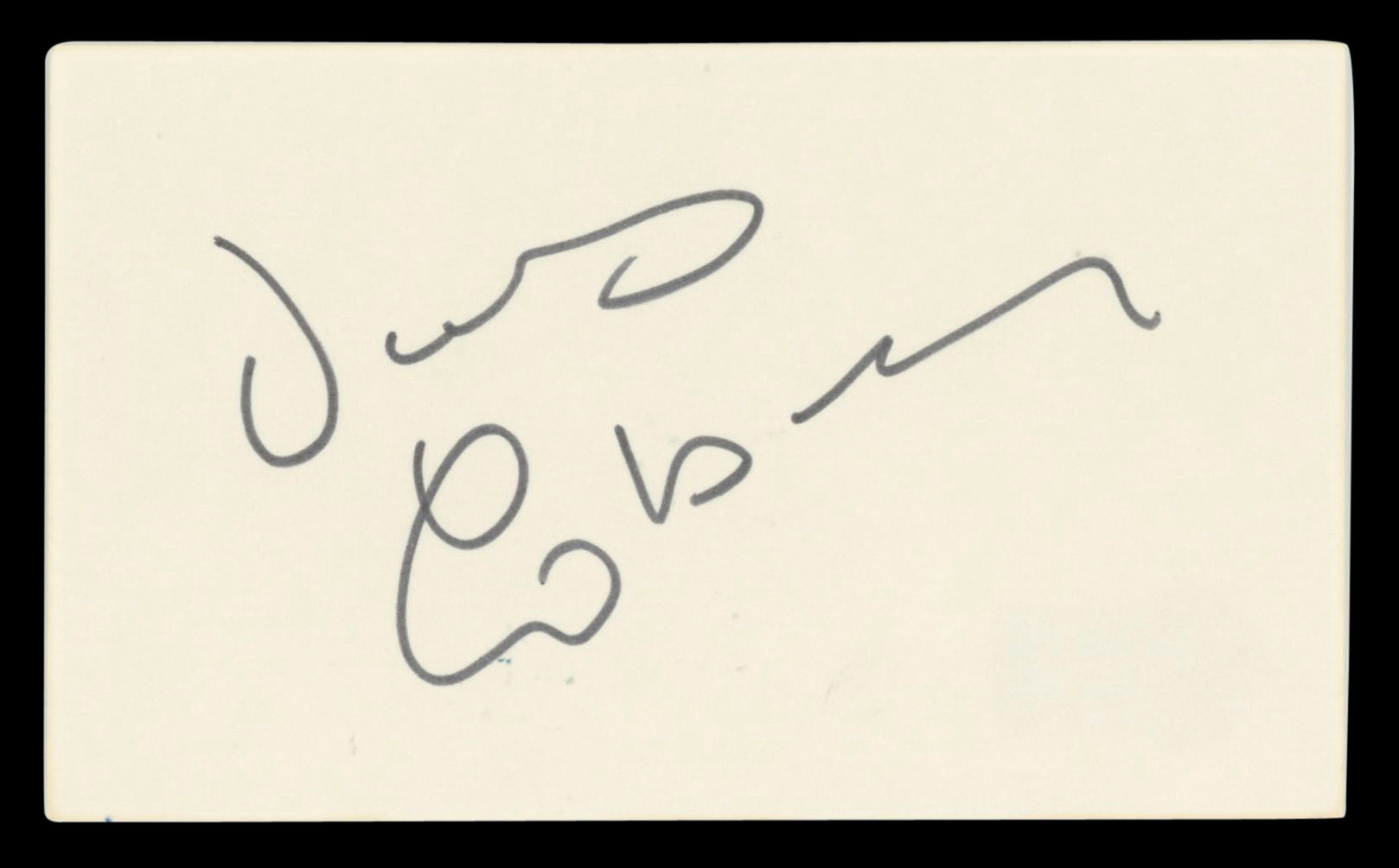James Coburn The Magnificent Seven Authentic Signed 3x5 Index Card BAS #BV00103