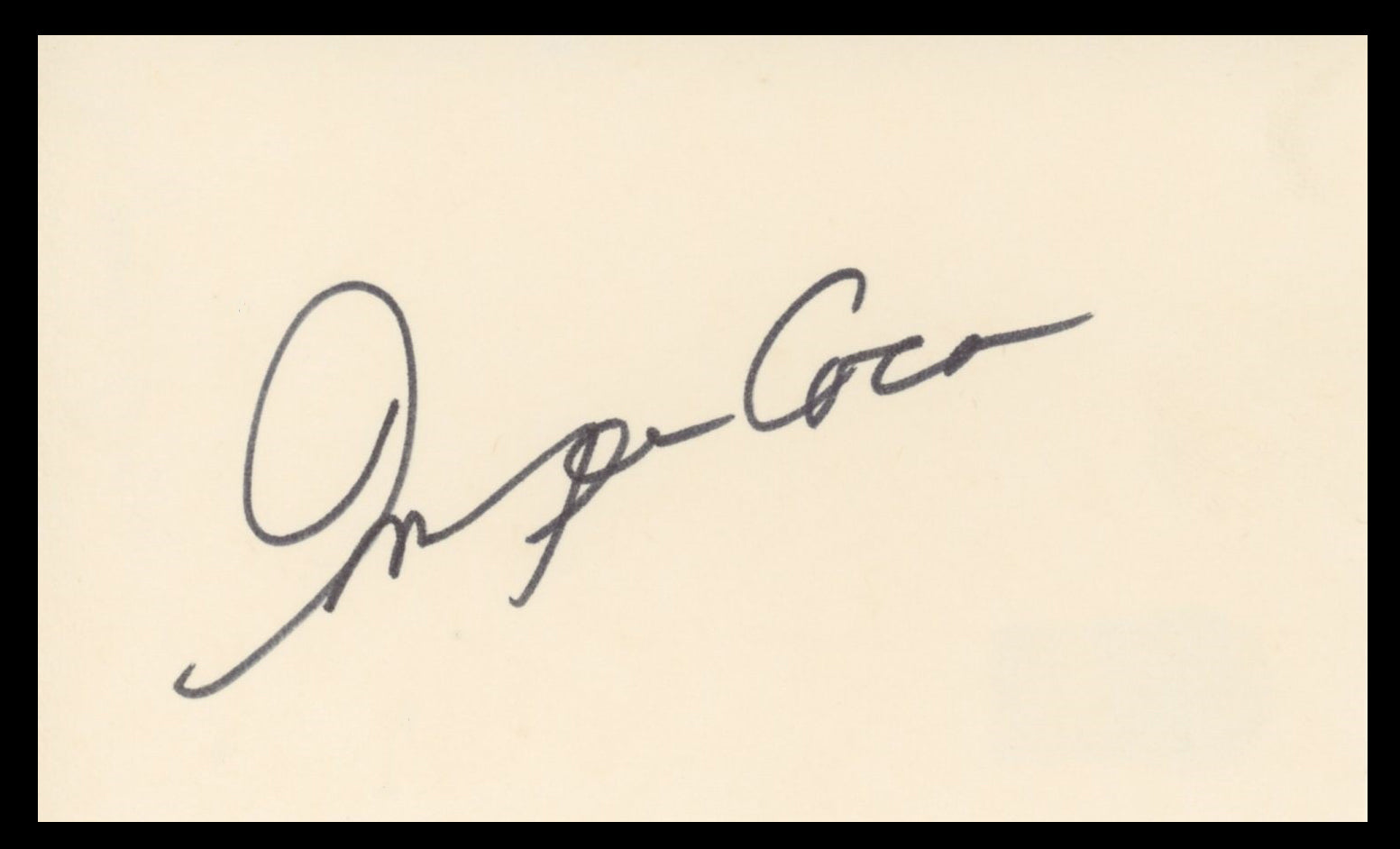 Imogene Coca National Lampoon's Vacation Signed 3x5 Index Card BAS #BV59085