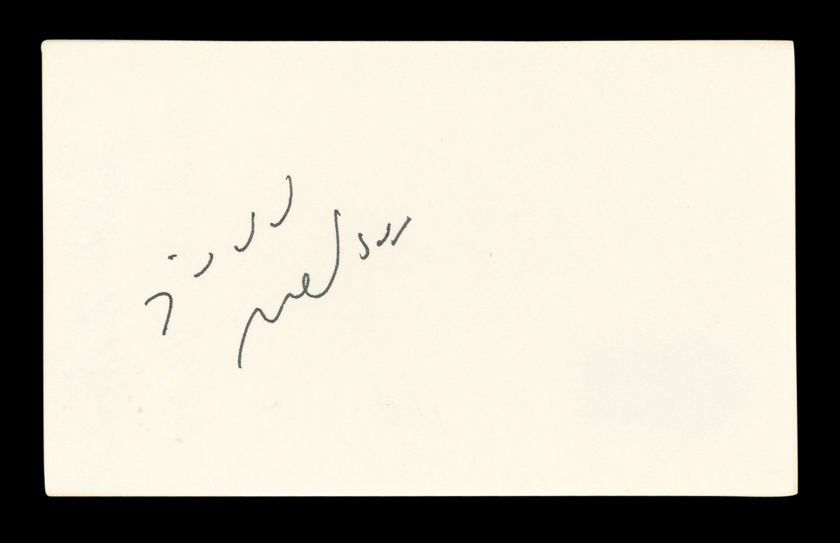 Judd Nelson The Breakfast Club Authentic Signed 3x5 Index Card BAS #BL96677