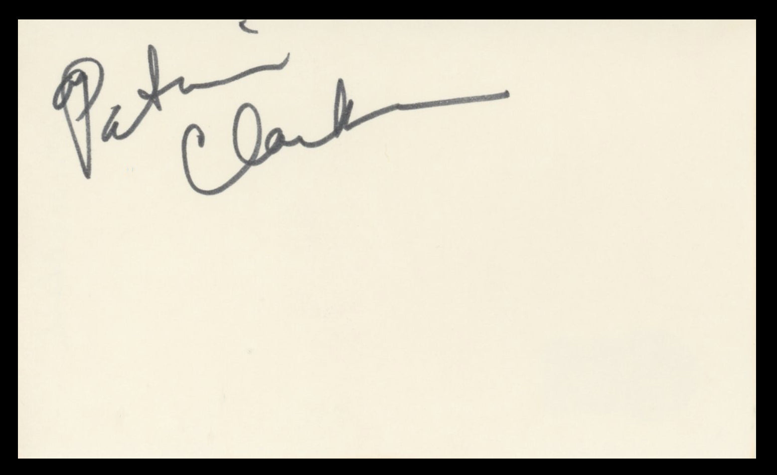 Patricia Clarkson The Green Mile Authentic Signed 3x5 Index Card BAS #BV59086