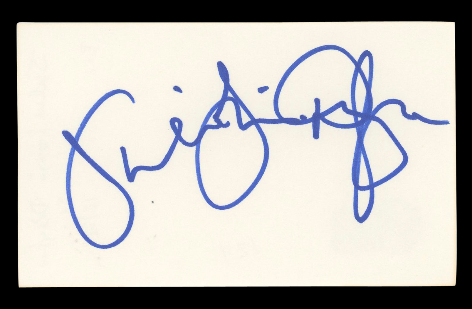 Julia Louis-Dreyfus Seinfeld Authentic Signed 3x5 Index Card BAS #BL96679