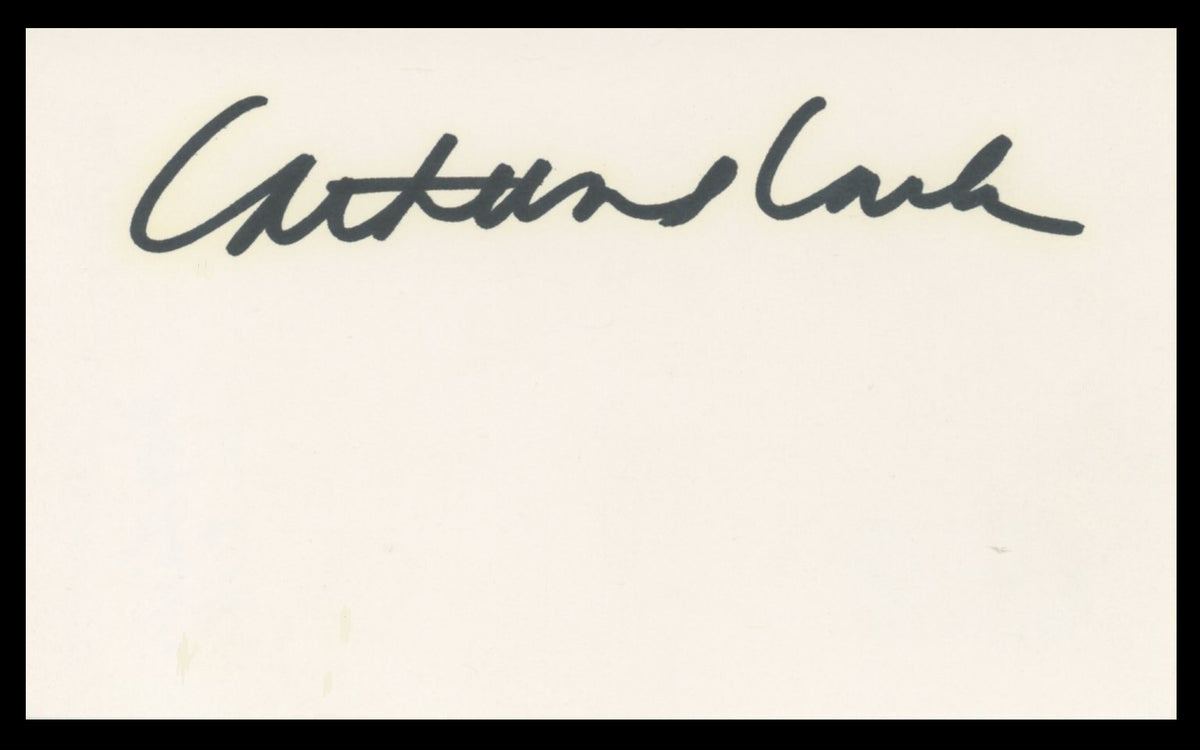 Catherine E. Coulson Twin Peaks Authentic Signed 3x5 Index Card BAS #BV59087