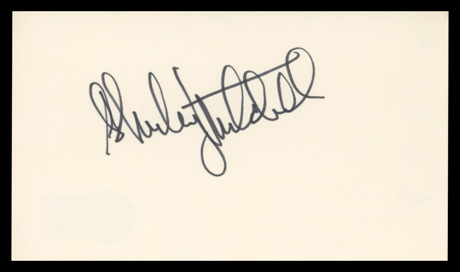 Shirley Mitchell I Love Lucy Authentic Signed 3x5 Index Card BAS #BV03092