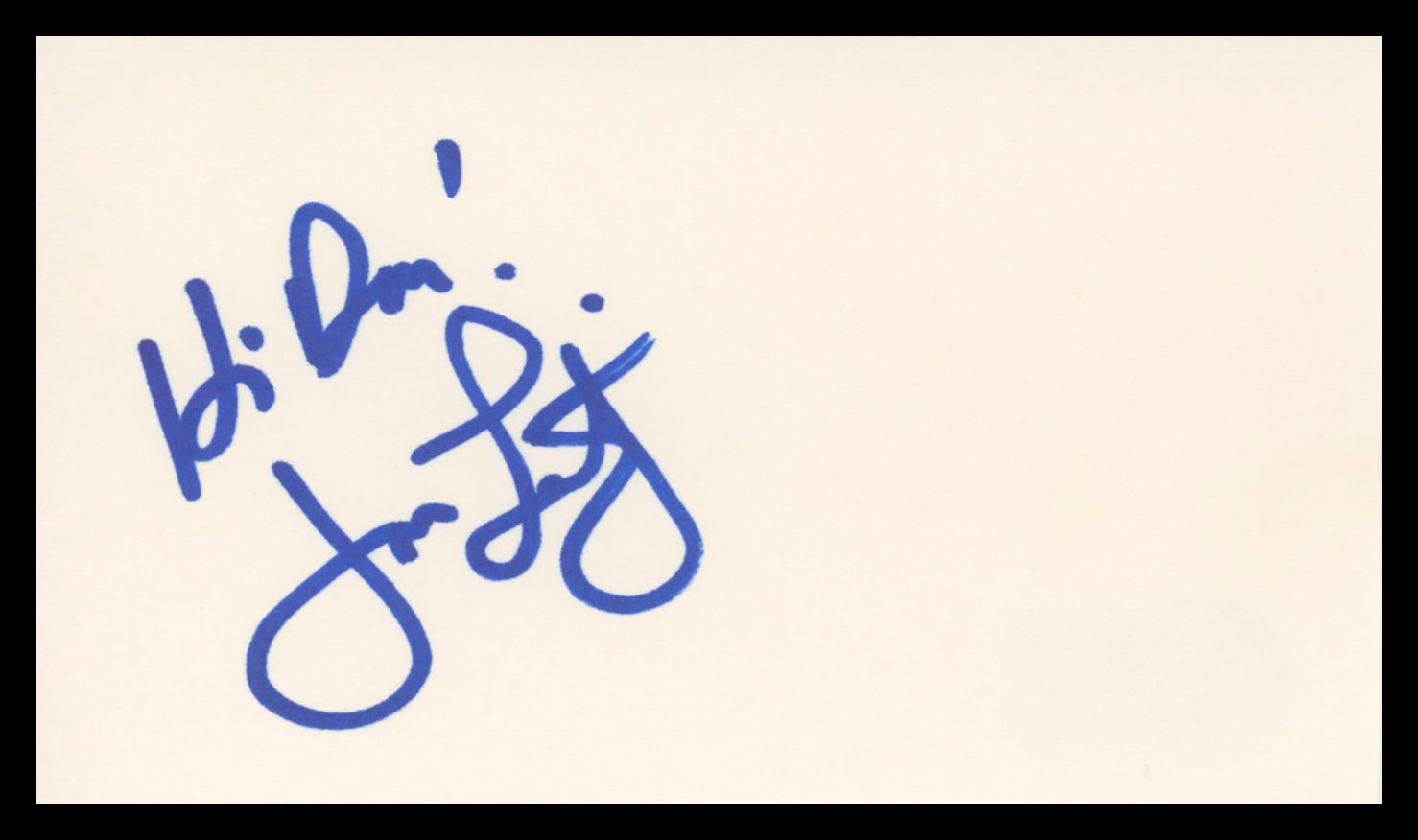 Jon Lovitz Saturday Night Live Authentic Signed 3x5 Index Card BAS #BV03134