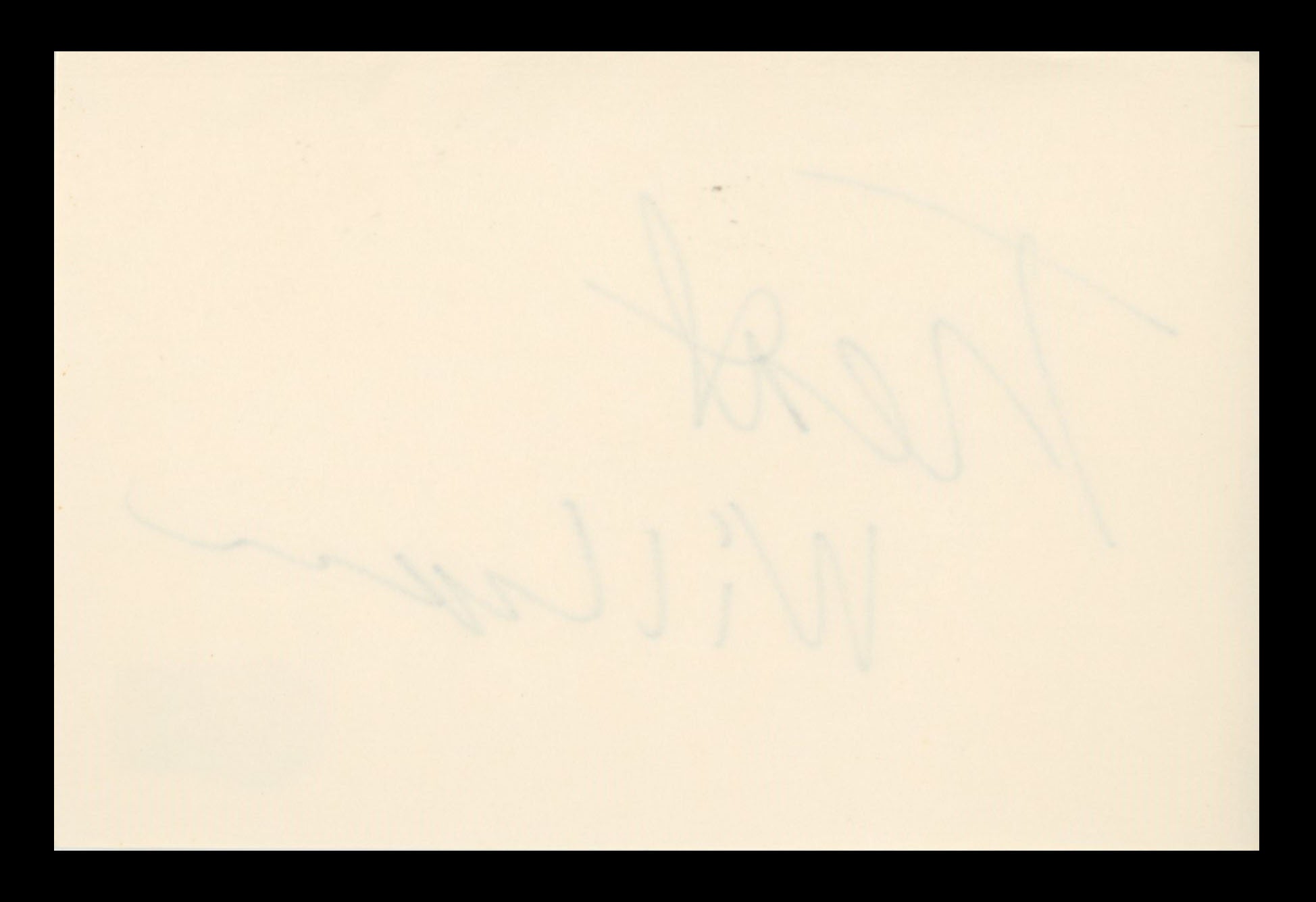 Treat Williams Everwood Authentic Signed 4x6 Index Card Autographed BAS #BS29351