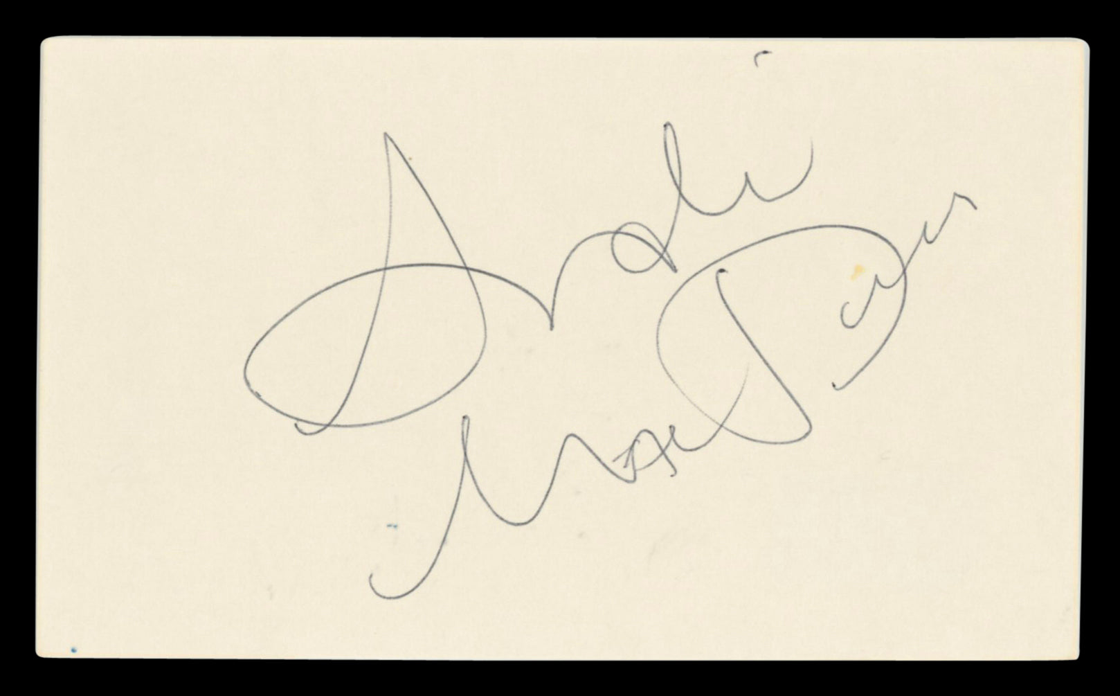 Andie MacDowell Groundhog Day Authentic Signed 3x5 Index Card BAS #BV03247