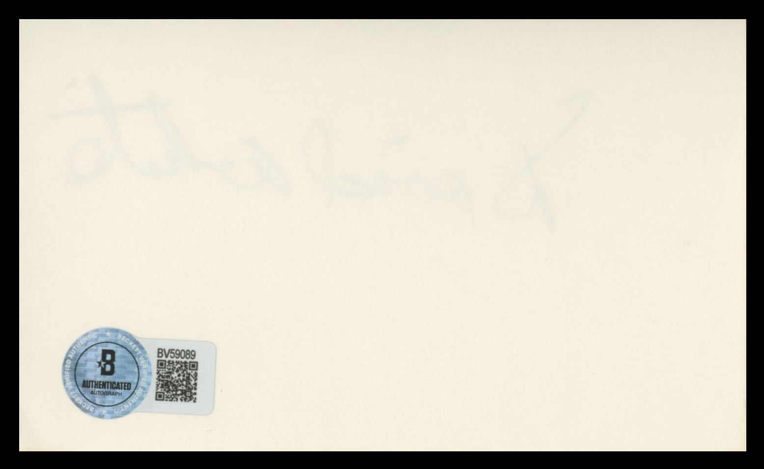David White Bewitched Authentic Signed 3x5 Index Card Autographed BAS #BV59089