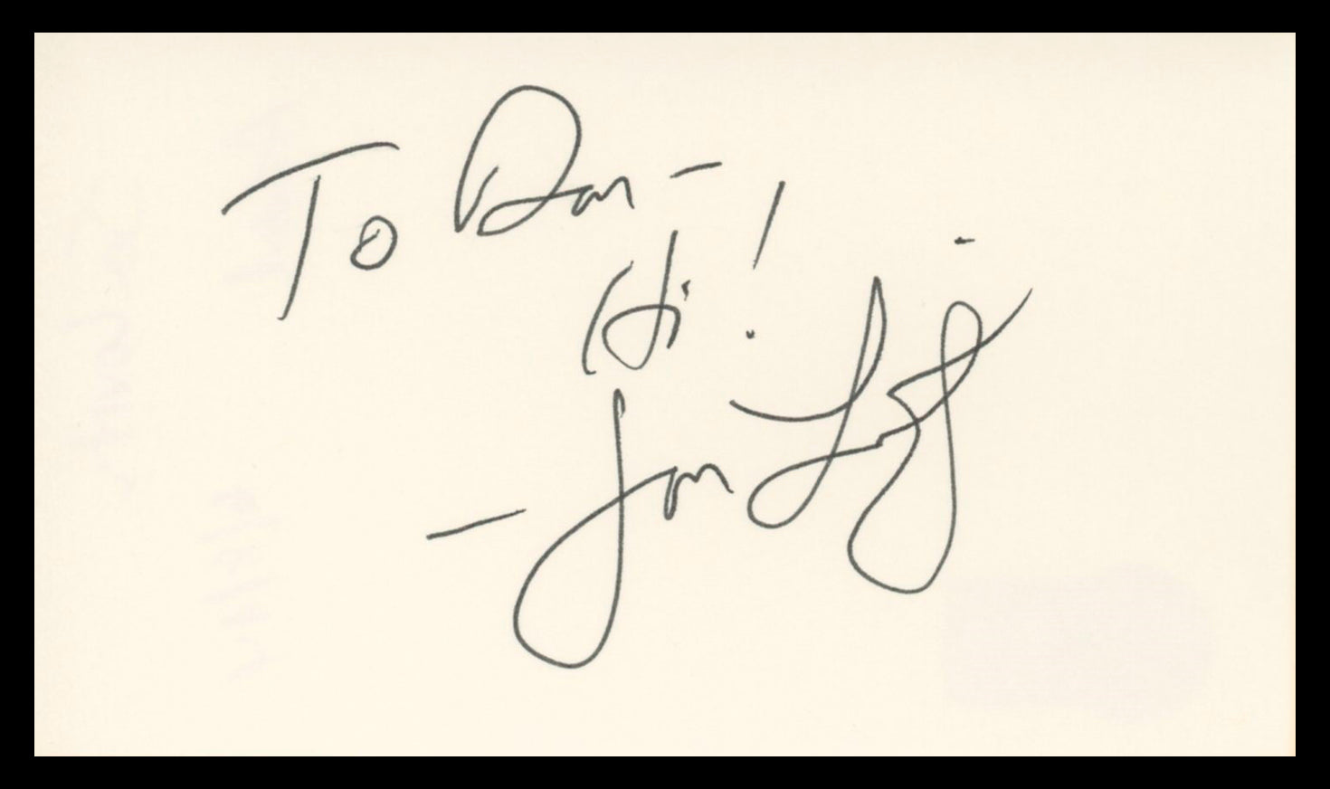 Jon Lovitz Saturday Night Live Authentic Signed 3x5 Index Card BAS #BV03133