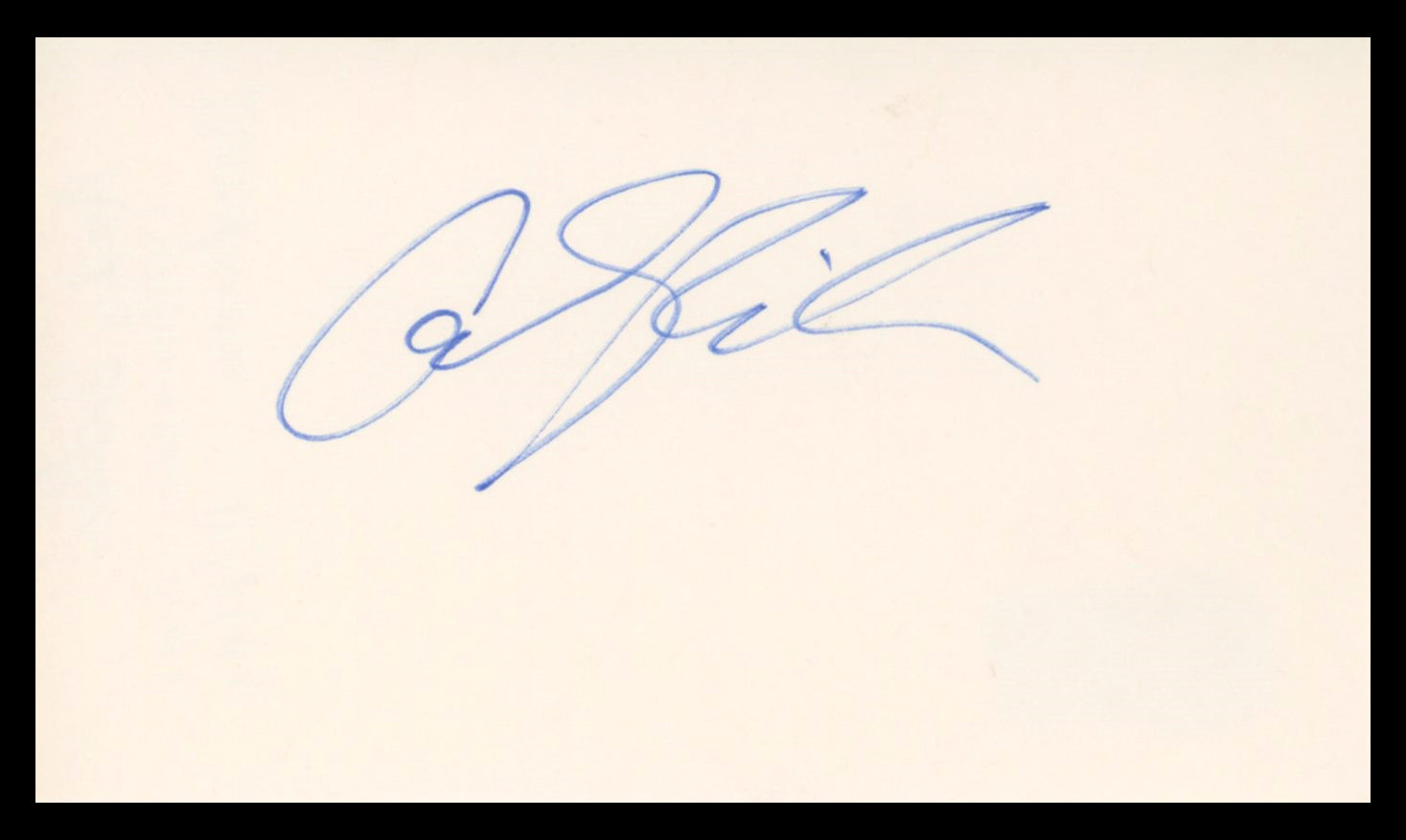 Andy Richter Conan Authentic Signed 3x5 Index Card Autographed BAS #BV02109