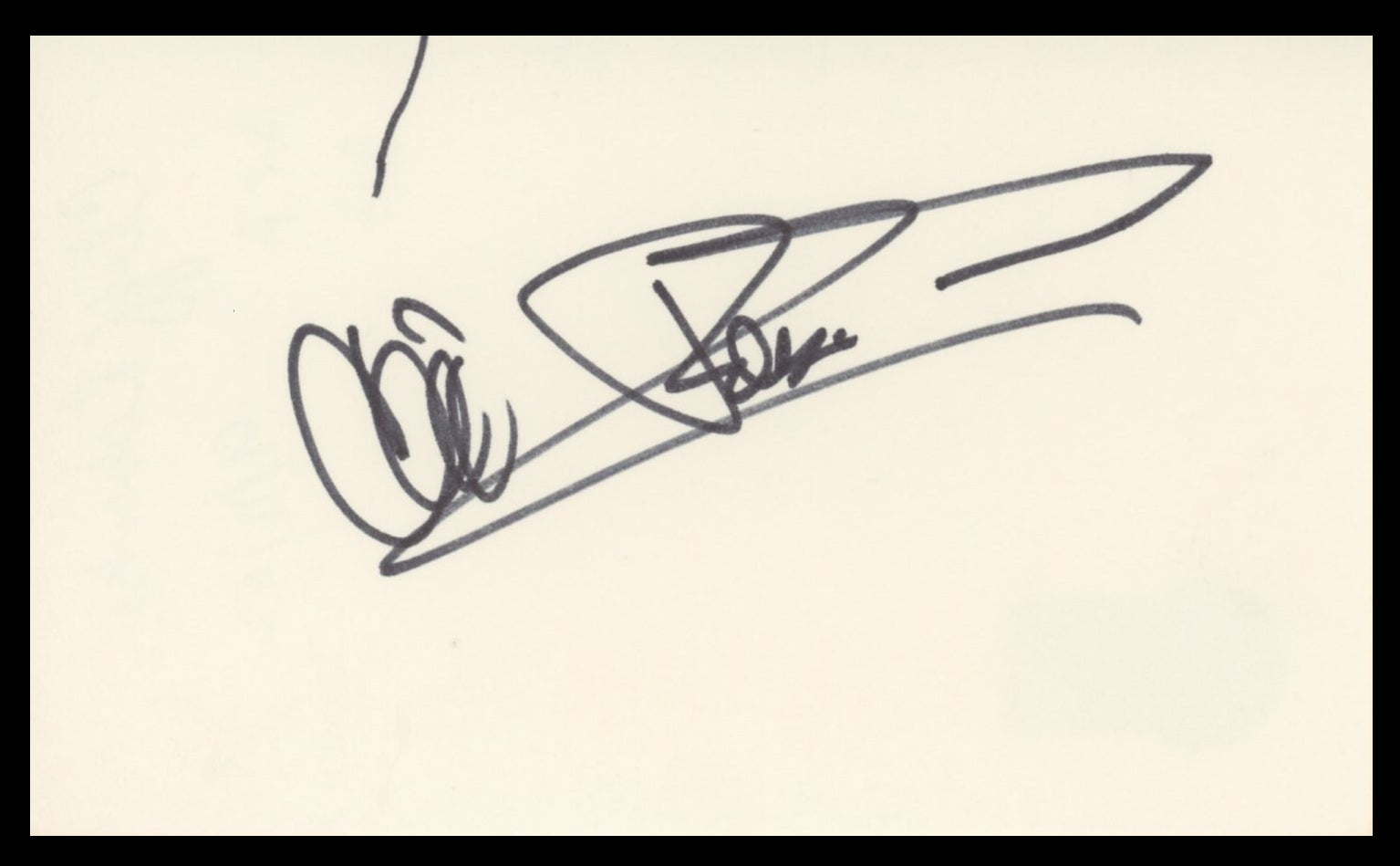 Cliff Robertson Charly Authentic Signed 3x5 Index Card Autographed BAS #BV59091