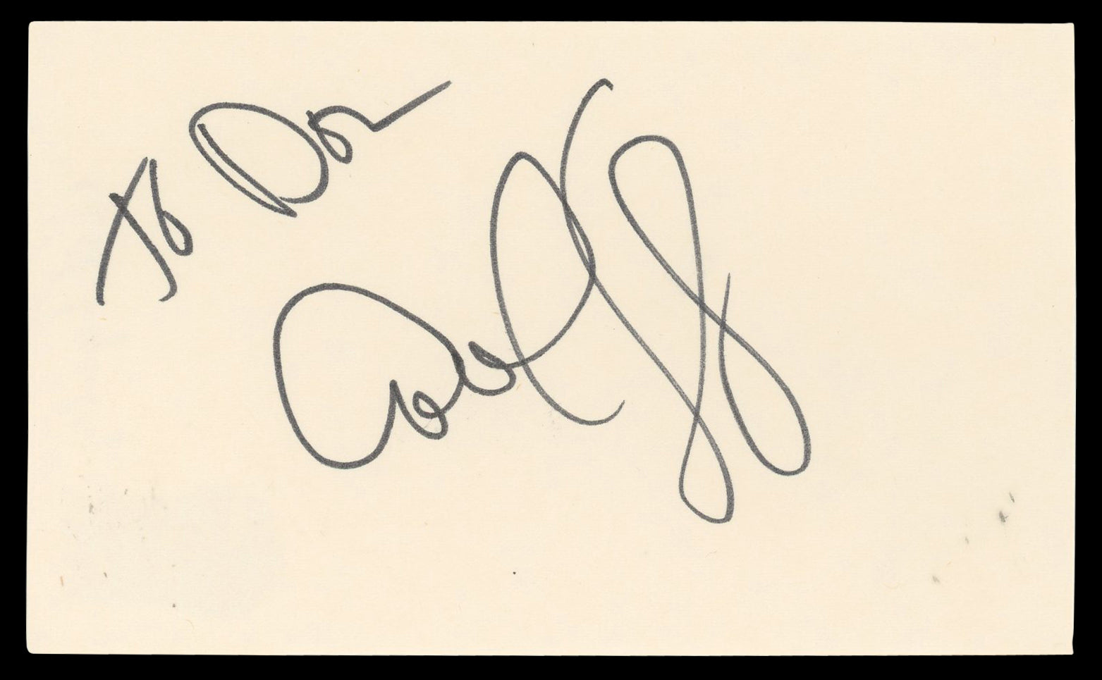 Carol Lynley The Poseidon Adventure Authentic Signed 3x5 Index Card BAS #BN35210