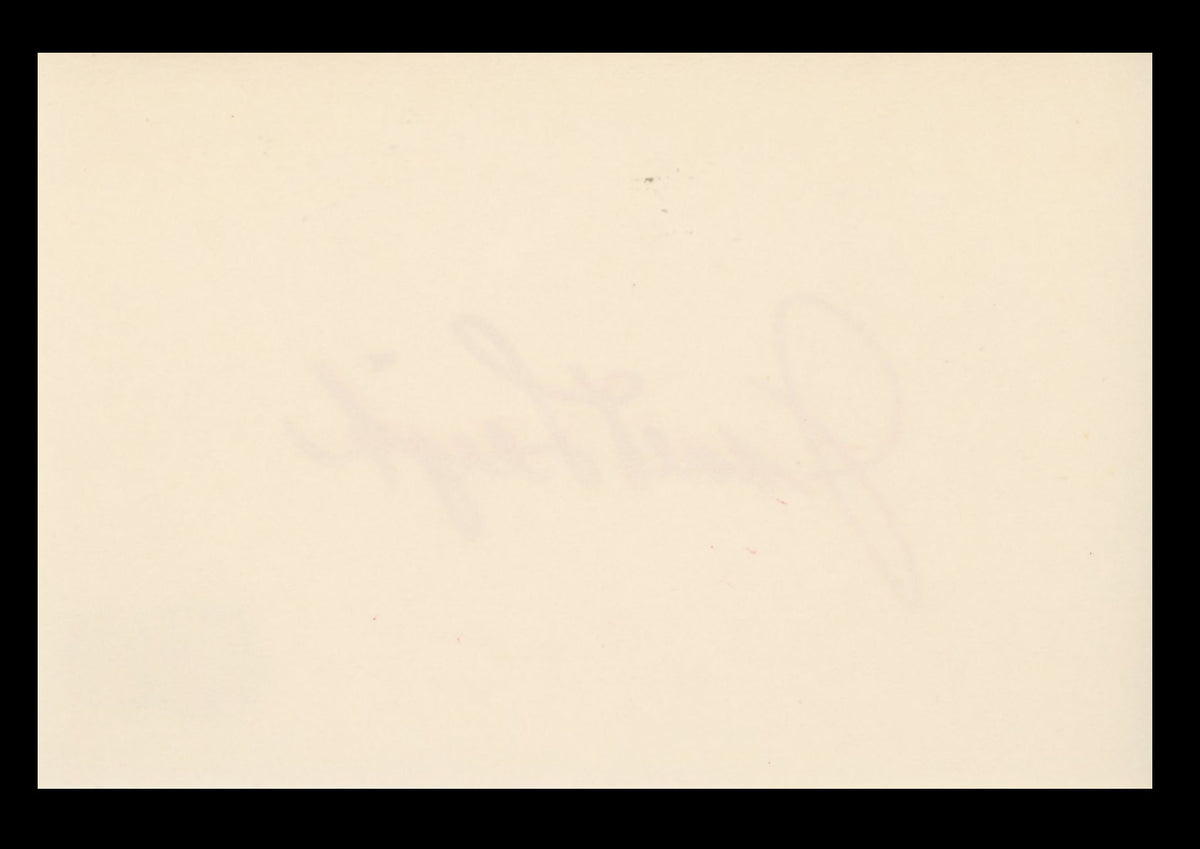 Janet Leigh The Romance of Rosy Ridge Signed 4x6 Index Card BAS #BS29357