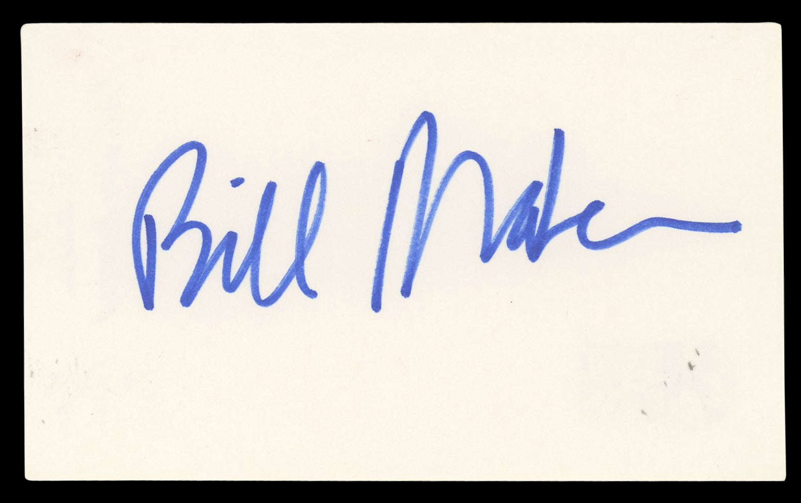 Bill Maher Real Time with Bill Maher Signed 3x5 Index Card BAS #BN35214