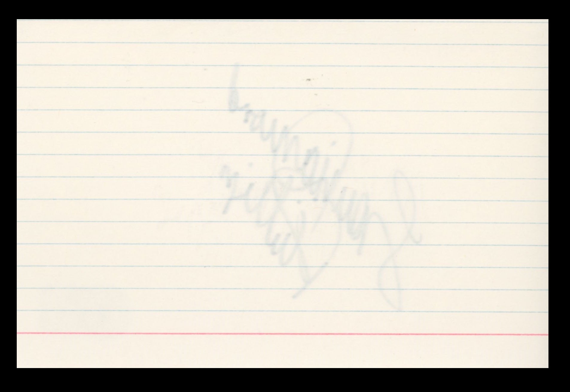 Lou Diamond Phillips Longmire Authentic Signed 4x6 Index Card BAS #BS29364